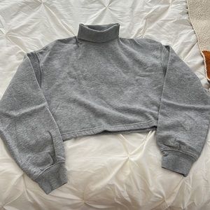 Cropped Turtleneck Sweater